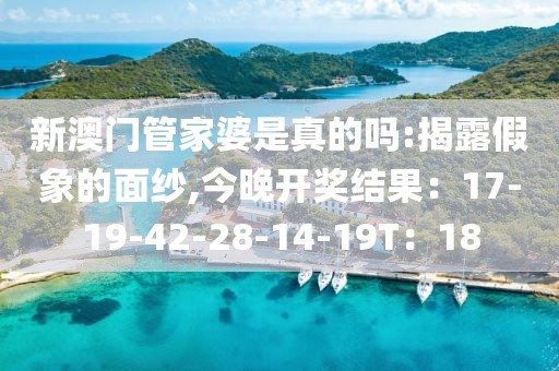新澳门管家婆是真的吗:揭露假象的面纱,今晚开奖结果：17-19-42-28-14-19T：18